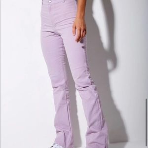 Motel rocks xs purple trousers